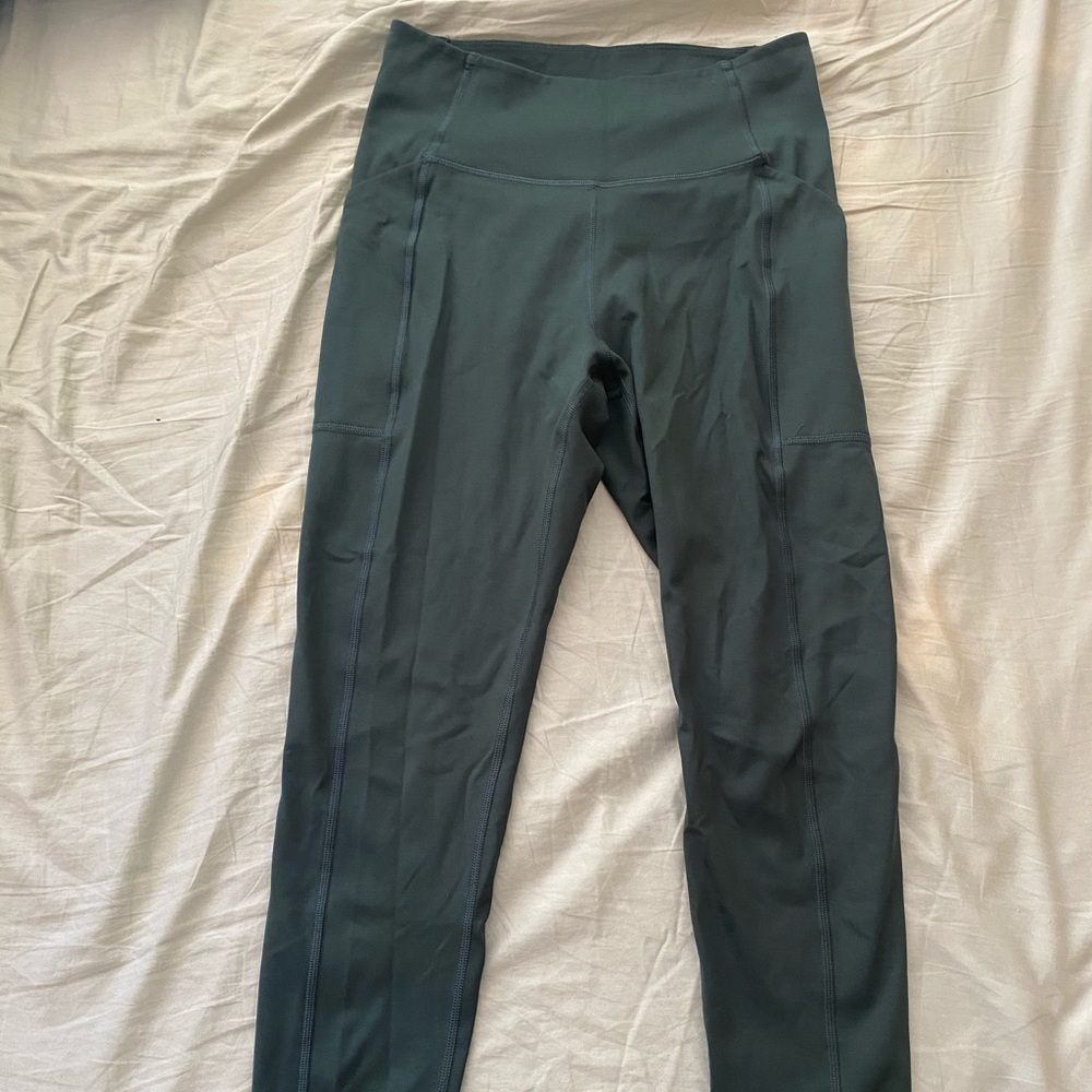 Girlfriend Collective high rise full Moss leggings
